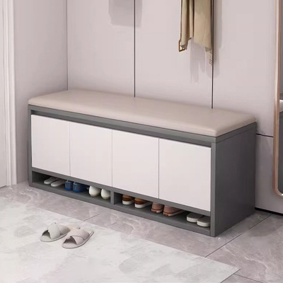 换遮凳穿鞋凳子门口换鞋凳门口入户收纳一体式软包垫穿鞋凳玄关