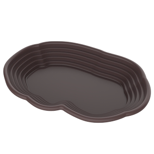 清仓黄缘乌龟专用饮水泡澡盘半水龟喝水盆爬宠洗澡盆饲养箱造景