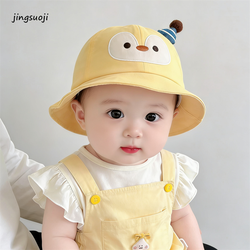 韩国宝宝帽子春季新款可爱超萌企鹅盆帽男孩女儿童百搭遮阳渔夫帽,童装/婴儿装/亲子装,帽子,淘宝优惠券,粉丝福利购,淘宝优惠卷