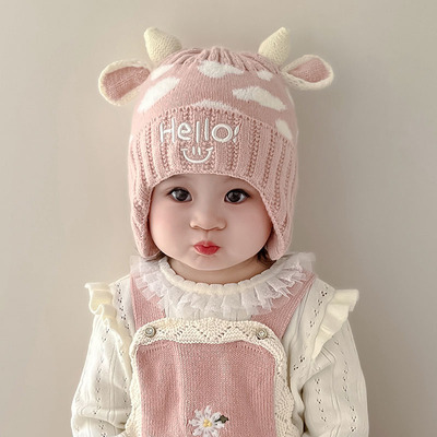 婴儿帽子秋冬可爱超萌保暖护耳帽