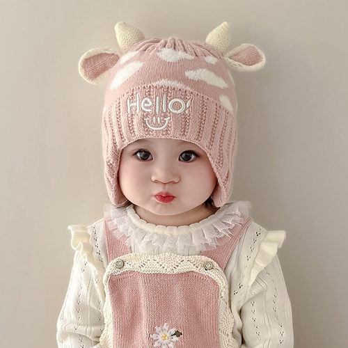 婴儿帽子秋冬可爱超萌保暖护耳帽