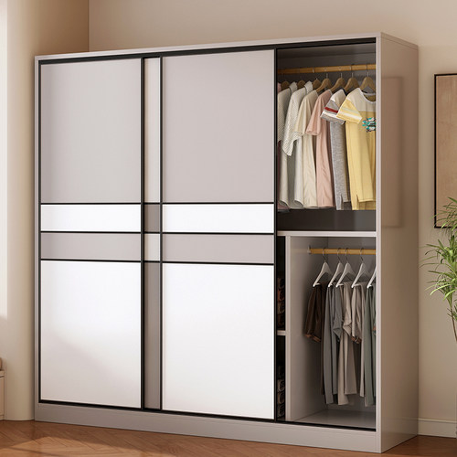 简约加厚实木生态板衣柜