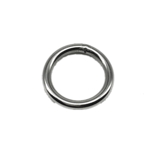 不锈钢圆环狗狗牵引绳项圈配件宠物狗链子D型环铁圈半圆环D字吊环