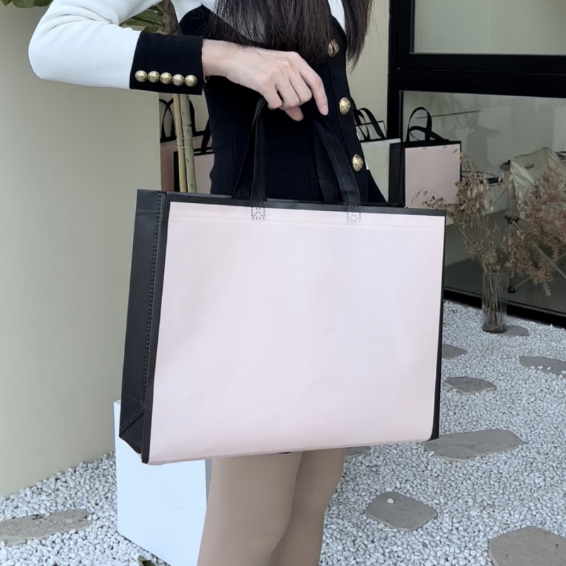 时尚防水无纺布服装店手提袋商用女装袋子包装批发购物打包袋定制
