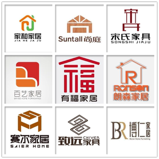 logo设计外卖餐饮标志美容养生团体协会五金配件机械家具logo设计