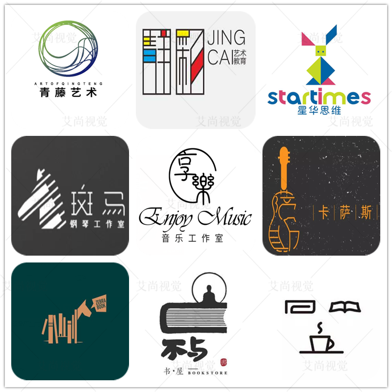 原创高端设计舞蹈美术卡通logo设计班徽社徽团徽园徽商标图标