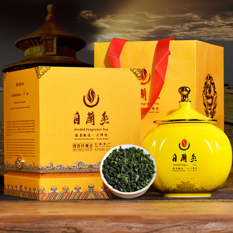 2025春茶自來(lái)香安溪鐵觀音烏龍茶清香型特級(jí)高端茶禮盒裝180g