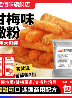甘梅粉梅子粉鸡排地瓜薯条专用撒粉商用1kg台湾甘梅味撒料梅干粉
