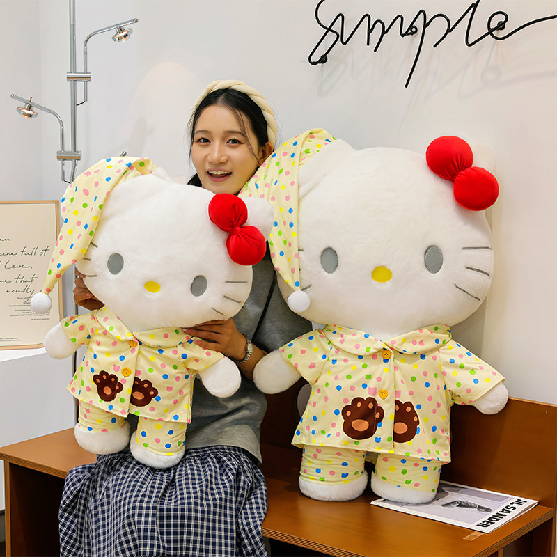 可爱睡衣KT猫毛绒玩偶Hellokitty公仔抱枕高颜值生日礼物女友闺蜜图片
