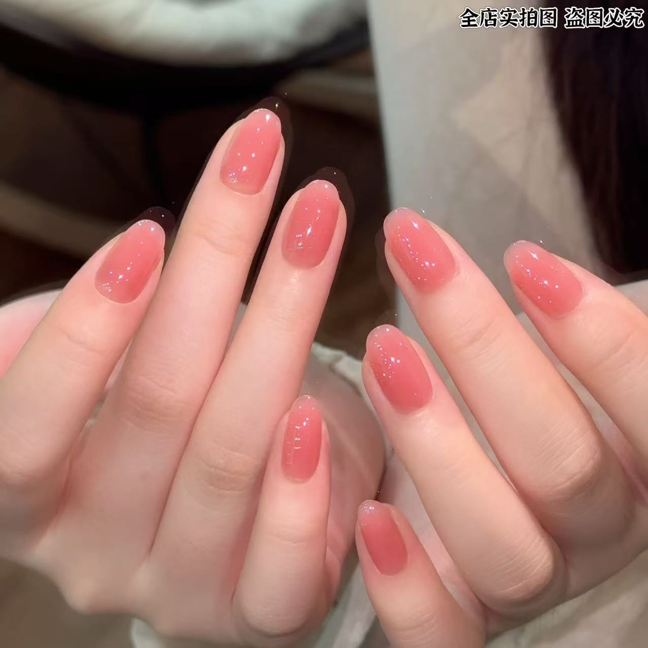 【江坂丽奈2.0·3D建构 】三月兔明星同款美甲气质手工定制穿戴甲