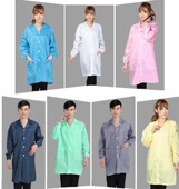 纹男条静电防女款 大褂 工作服防尘衣服工厂比亚迪防护服电子长款