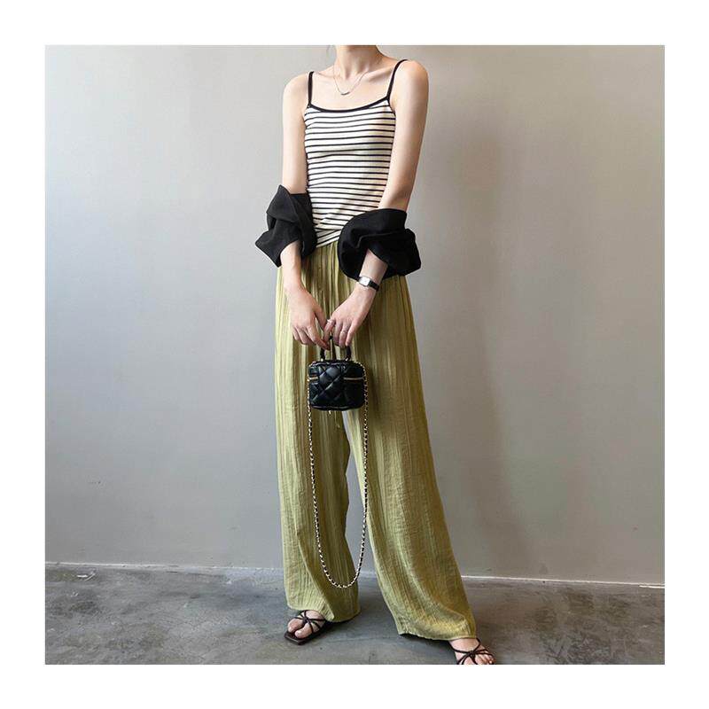 气质高级感条纹吊带背心女夏外穿2026新款修身显瘦百搭纯棉打底衫