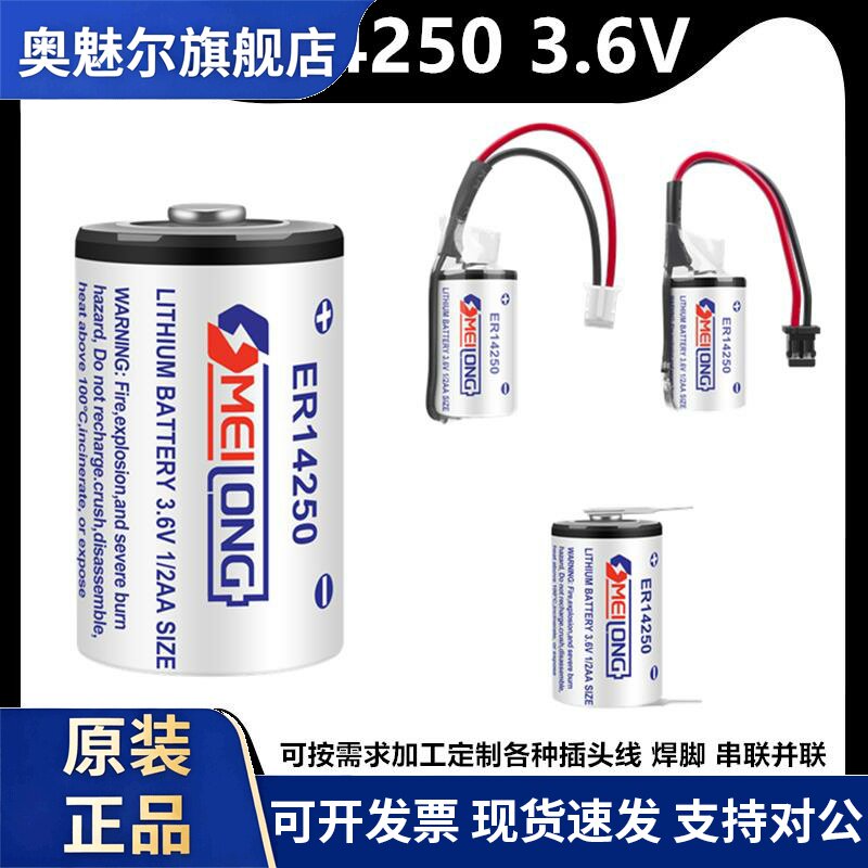 全新原装ER14250 3.6V锂电池 PLC台达编程器探头物联网瞄准镜ETC