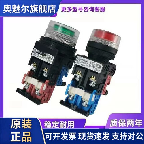 带灯按钮开关AR30G4L-11 AR22G4L-10 E4 E3 G R Y