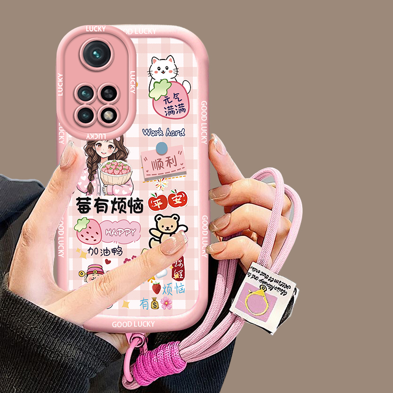 女新款卡通手绳手机壳