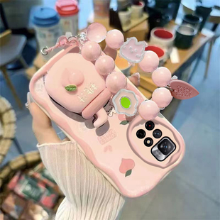 适用红米Note11手机壳女款可爱手链支架RedmiNote11pro保护套5g防摔4G可爱not11pro+新款红米note11pro保护壳