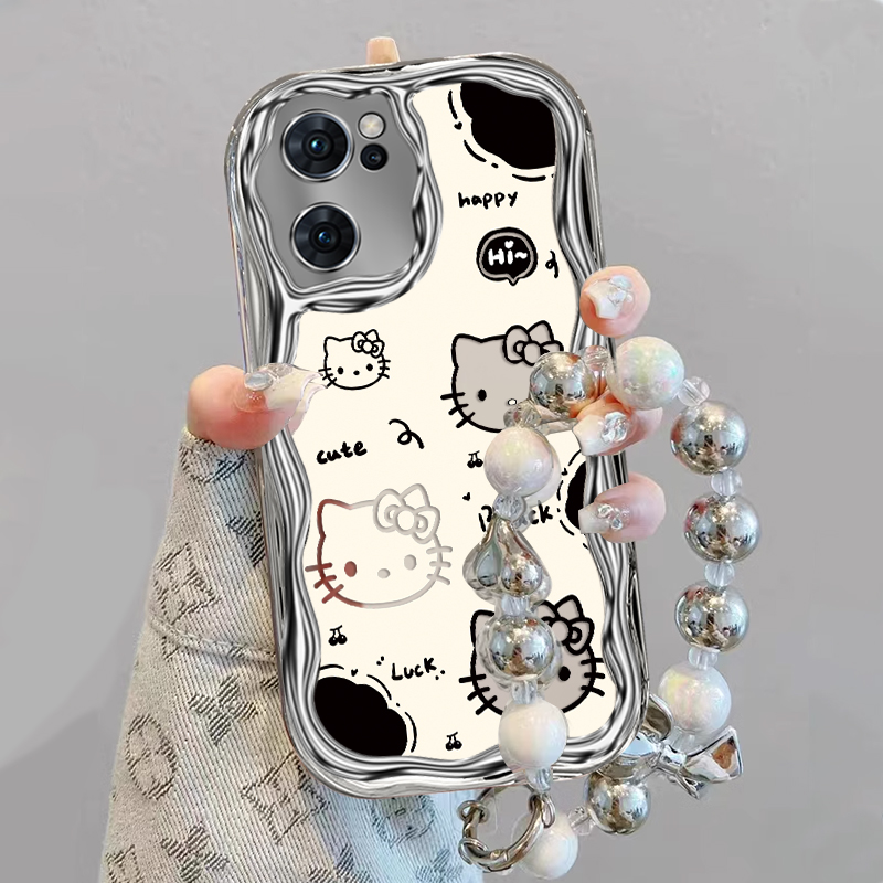 新款手链奶油电镀银手机壳