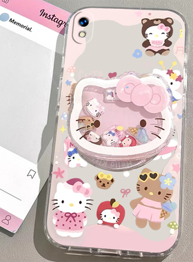 适用OPPOR9手机壳R9M/R9Plus/R9s/R9sPlus女款支架手链可爱透明卡通超薄新款防摔全包