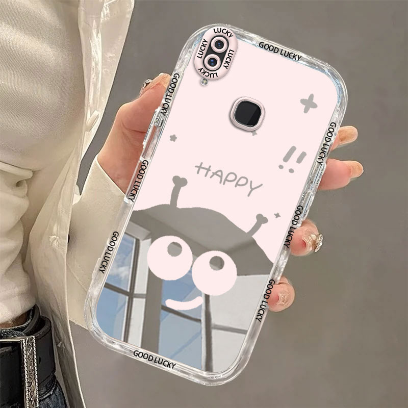 适用于vivoX21手机壳镜面煤球