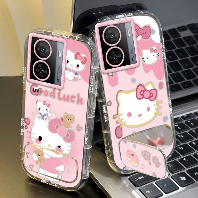 新款镜面泡芙支架手机壳