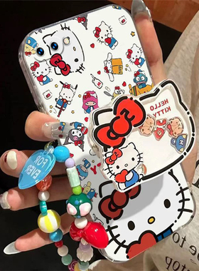 适用于OPPOR11手机壳透明OPPOR15保护套R11st/R11SPlus/R11s女款卡通支架软壳全包R11Plus超薄防摔R15x保护壳