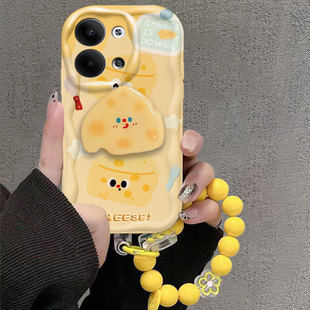 适用opporeno9手机壳卡通奶酪OPPORENO9pro+保护壳新款硅胶全包防摔reno9女款reno9por软oppoReno9pro手机壳