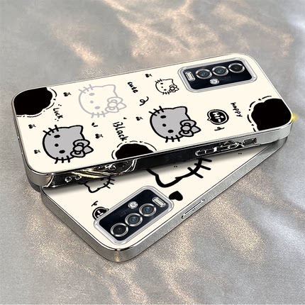 适用于红米Note9手机壳红米Note10Pro/红米Note9Pro新款4G/5G可爱红米Note10女款全包软壳电镀银卡通可爱软