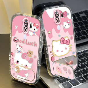 适用OPPOA11手机壳OPPOA11S/A11X女款镜子支架软壳卡通超薄新款