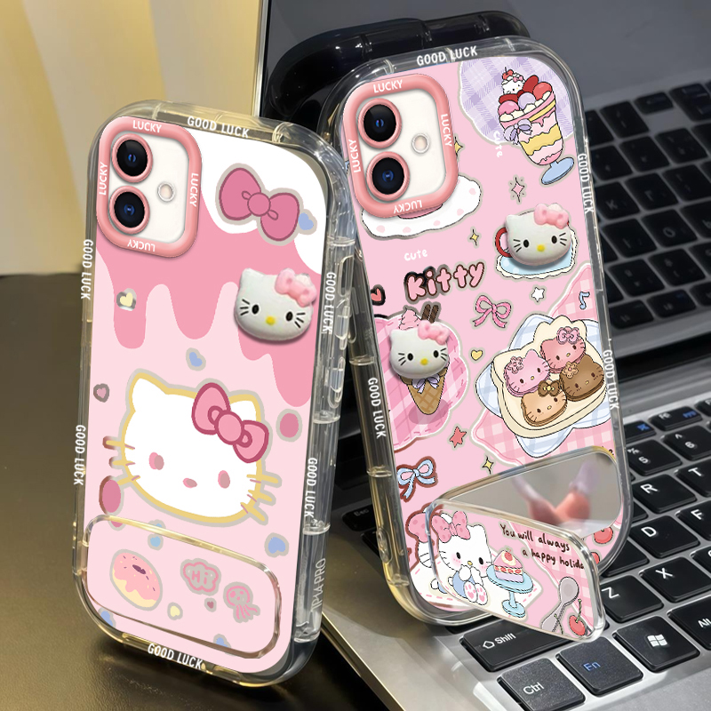 女新款卡通公仔支架手机壳