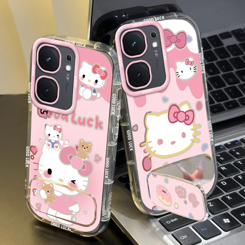 新款镜面泡芙支架手机壳