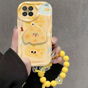 适用华为智选NzoneS7Pro+手机壳奶酪支架华为NZONE50PRO保护套女可爱硅胶新款全包防摔华为NZONES7Por+保护壳