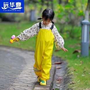 儿童雨衣背带雨裤 防水全身男女童幼儿园套装 连体安吉游戏服两用款