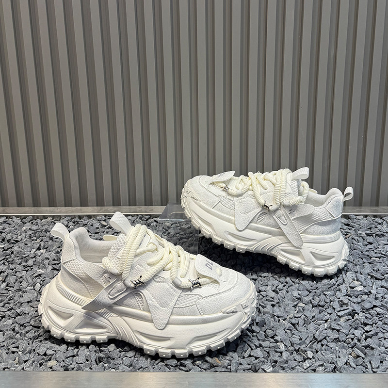 欧洲站男鞋2026春季新款时尚百搭厚底老爹鞋皮面做旧复古休闲鞋潮,流行男鞋,时尚休闲鞋,淘宝优惠券,粉丝福利购,淘宝优惠卷