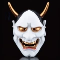 White Resin Prajna Mask