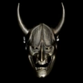 Copper-Colored Resin Great Horn Prajna Mask