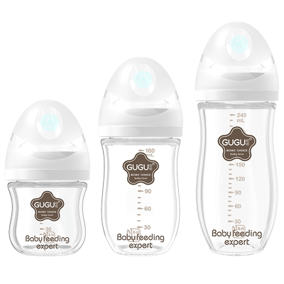 咕咕玻璃奶瓶婴儿新生儿防胀气