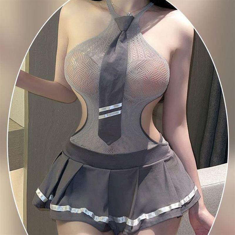 保密发-性感睡衣女情侣纯欲诱惑jk学院风丝袜内衣家居服睡裙套装