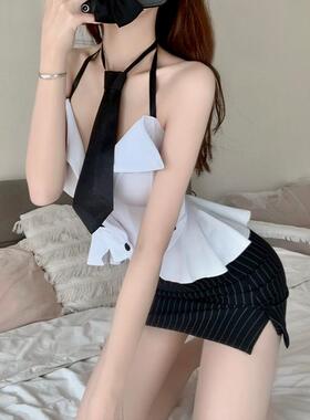 秘书OL制服套装短裙女教师包臂裙内衣情趣角色扮演上班服性感睡衣
