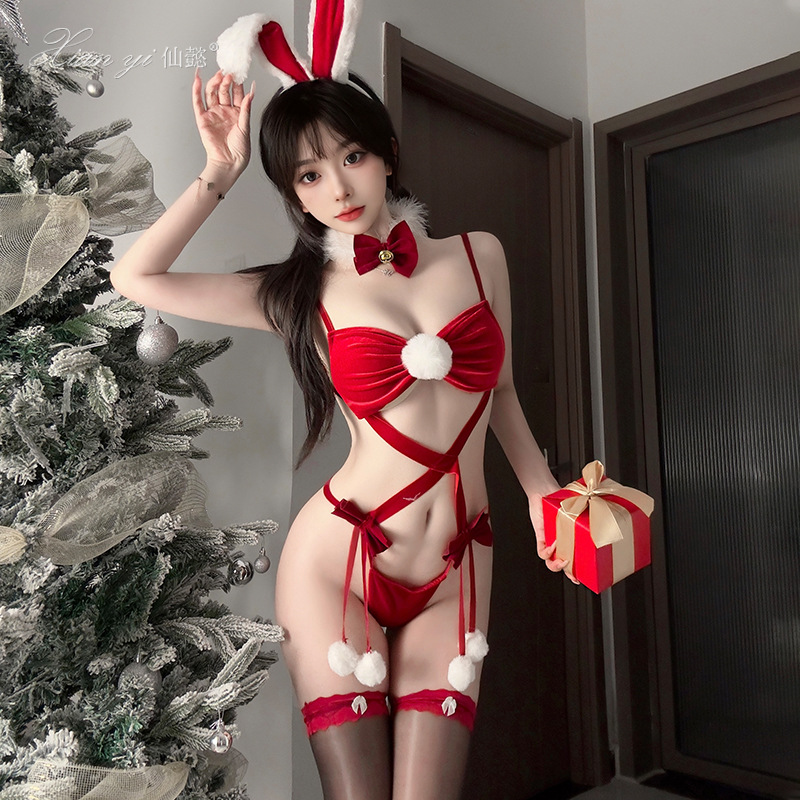 圣诞装万圣节兔女郎套装