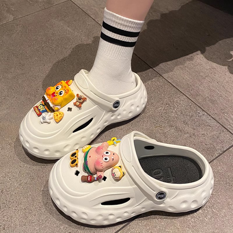 素屋女EVA防滑增高洞洞鞋