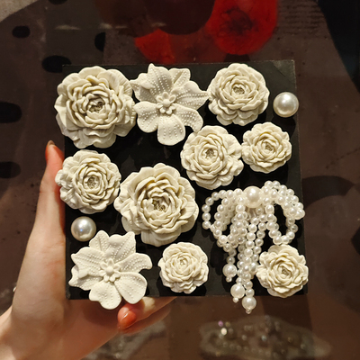 小红书爆款  泡芙珍珠crocs洞洞鞋配饰鞋扣配件高级感diy鞋花饰品