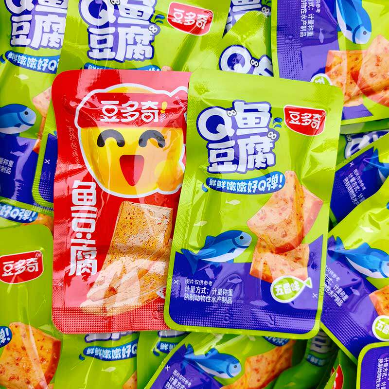 豆多奇Q鱼豆腐豆干辣零食豆腐干解馋零食小吃休闲食品夜宵小包装