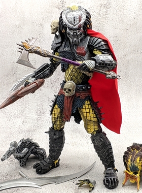 铁血战士手办模型异形狗凯尔特长老独狼可动人偶电影摆件