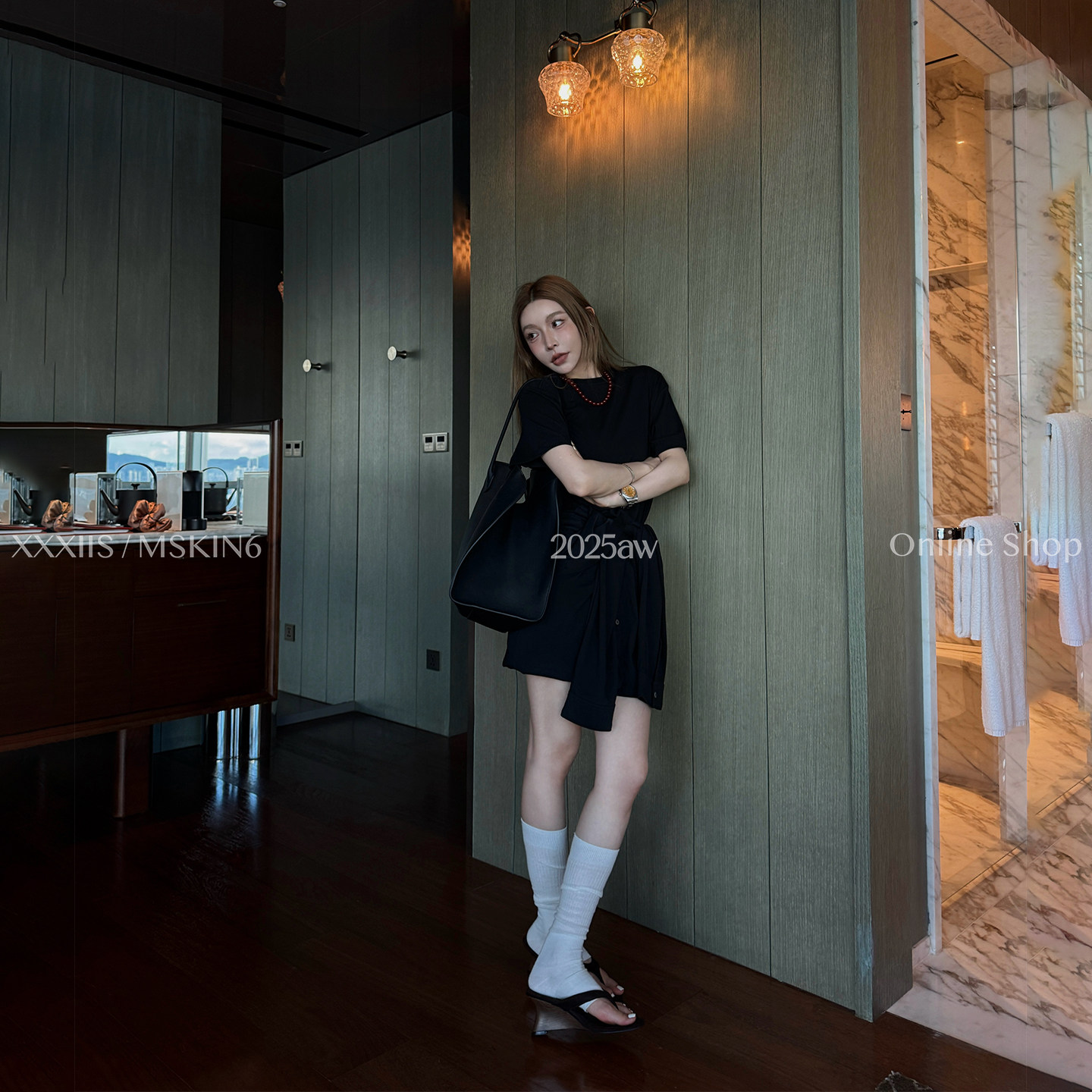 早秋假两件衬衫一衣两穿通勤休闲