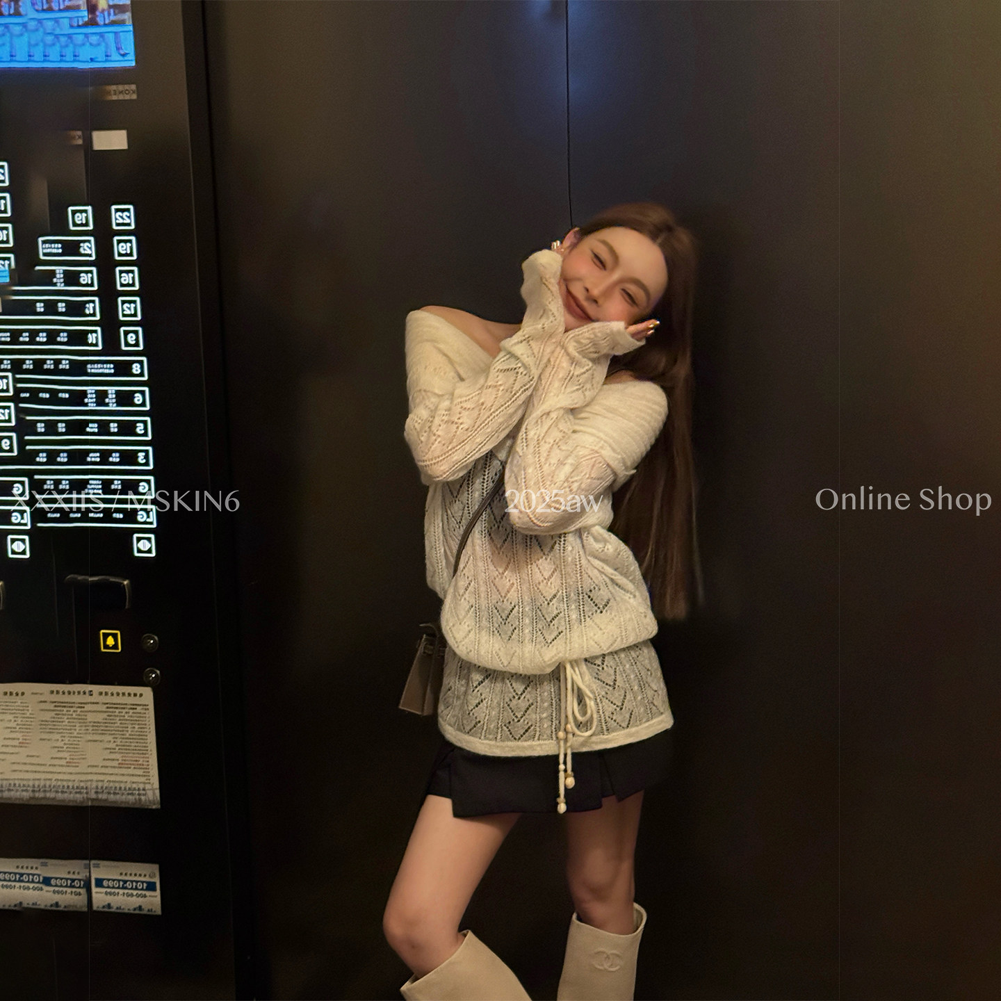 早秋A字显瘦高腰包臀裙裤女聚酯人棉防走光修身拉长腿型