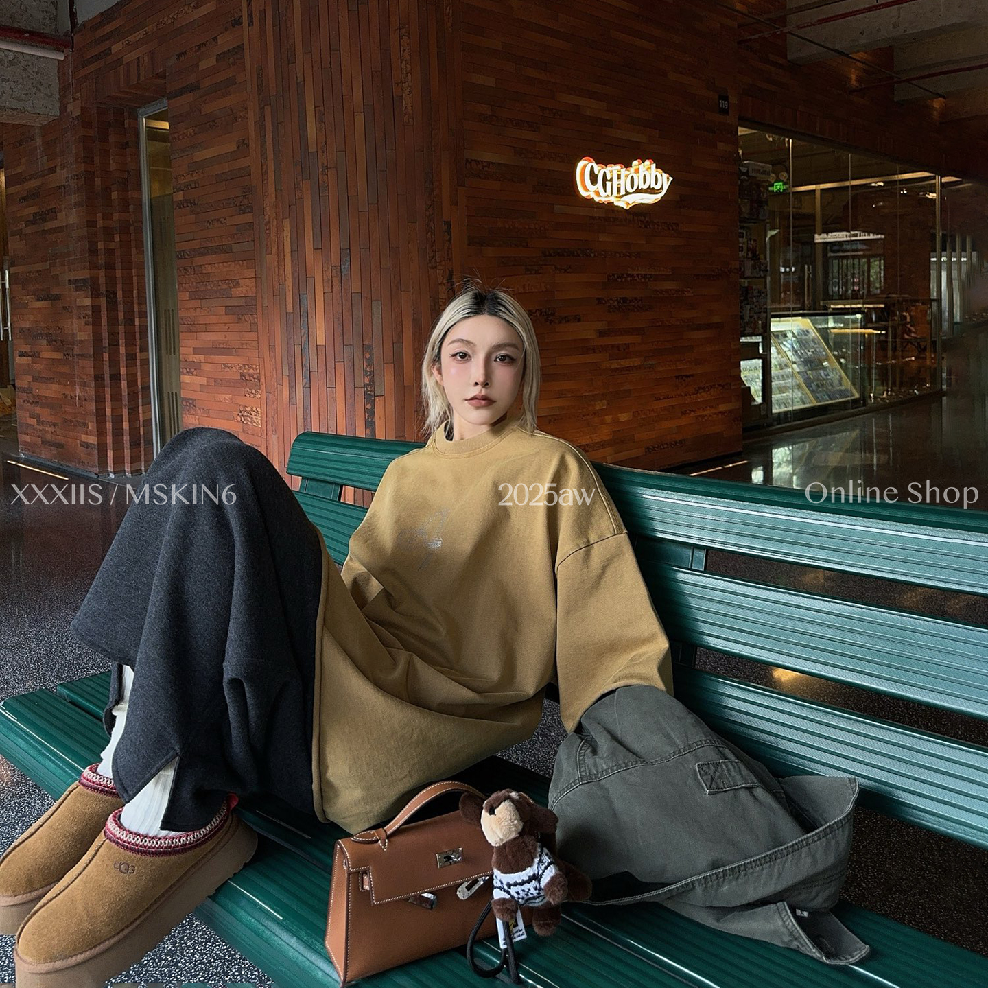 钥匙印花五分袖T女秋冬棉质内搭