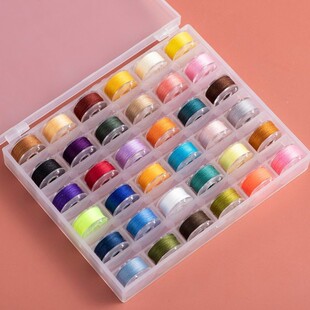 送针 酒红色402缝纫线组4色 45米左右/卷 缝衣服线手缝机缝涤纶线