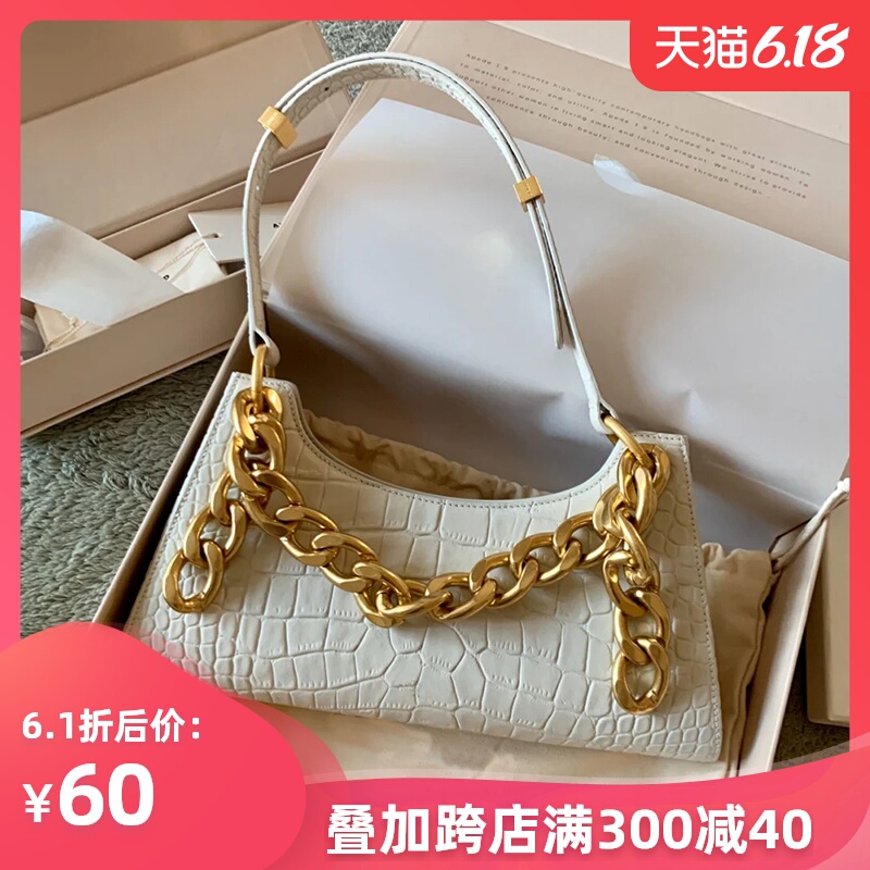 小ck女包包2020新款潮网红apede腋下包法棍包女链条青蛙包单肩包