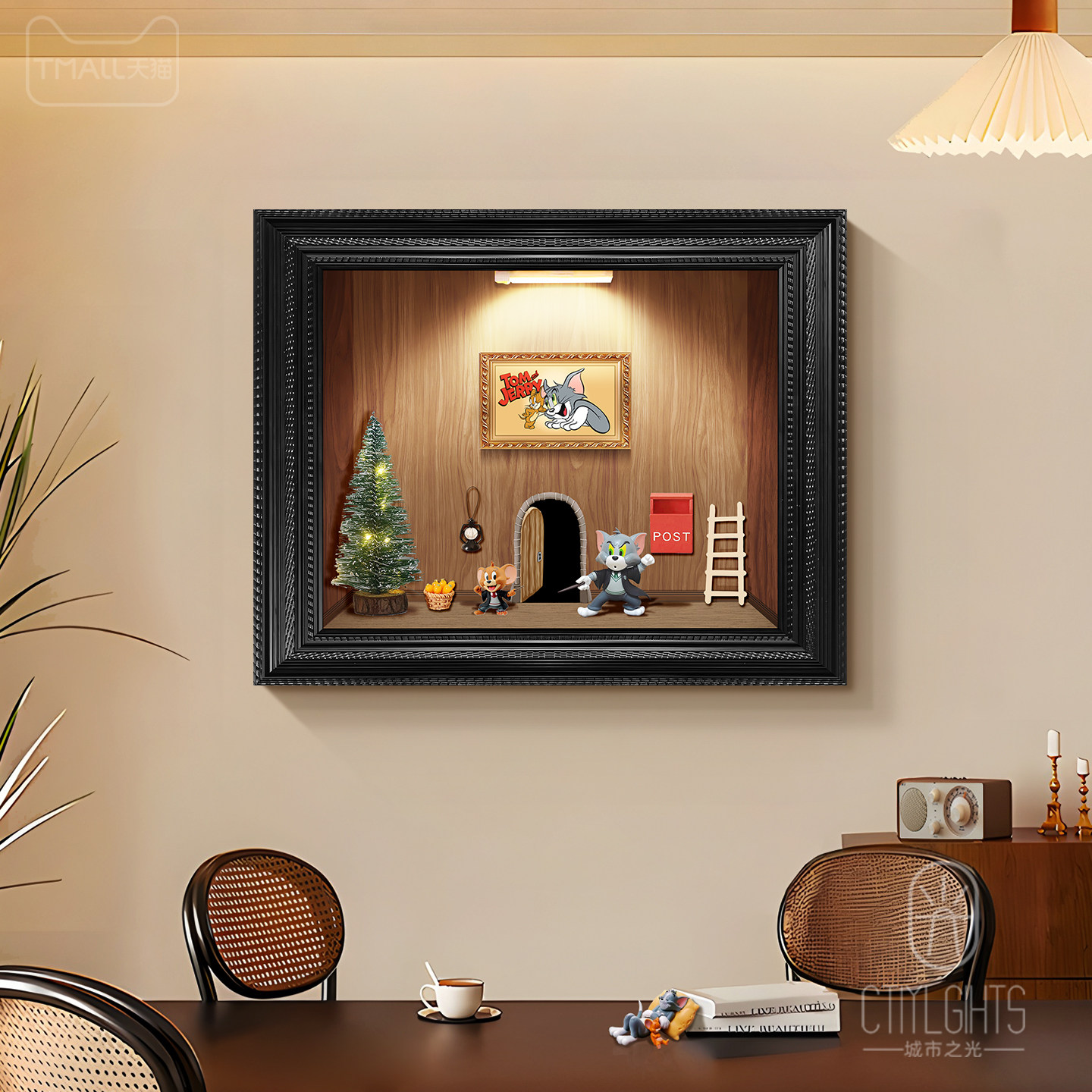 电表箱装饰画复古风磁吸DIY壁画