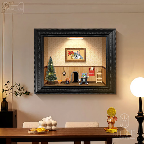 电表箱装饰画复古风磁吸DIY壁画